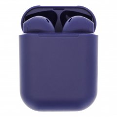 Наушники беспроводные TWS inPods 12 Macaron 5.0 (с боксом для зарядки) (Bluetooth) (синий)