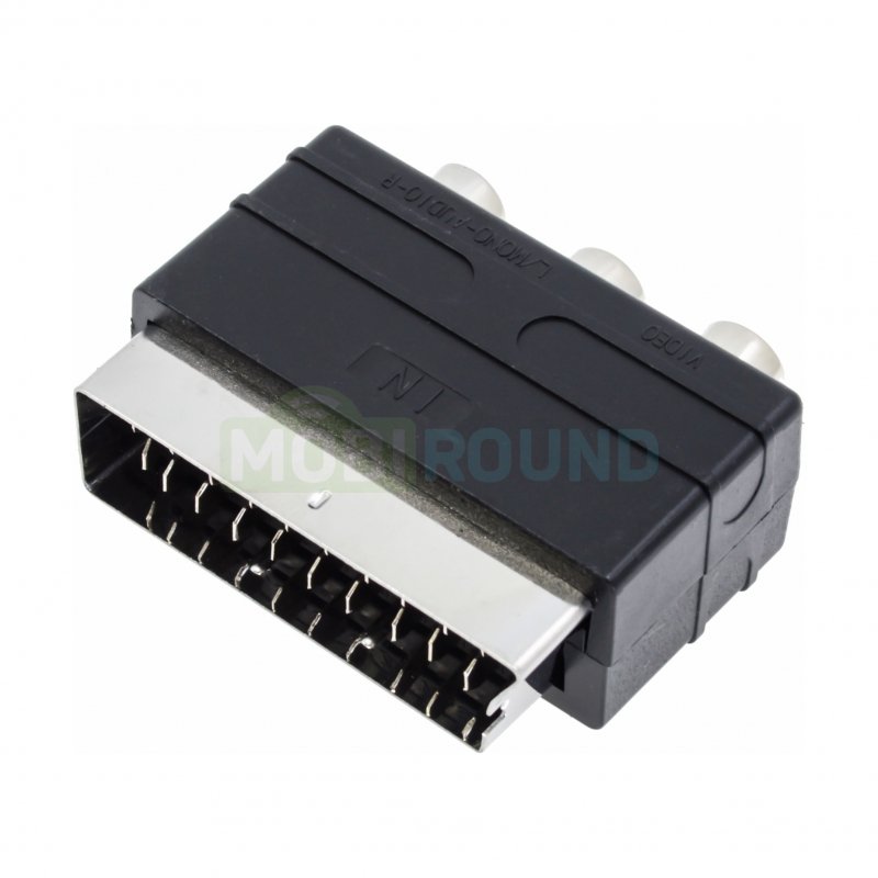 Аудио-переходник (адаптер) Perfeo A7007 SCART (21 pin)-3RCA