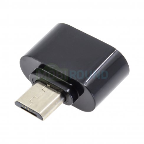 OTG-адаптер USB-MicroUSB (маленький) (черный)