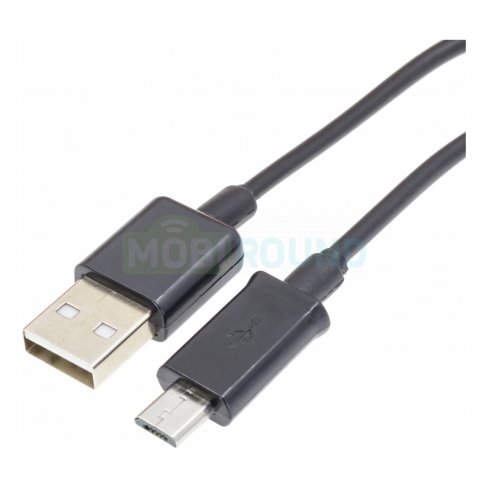 Дата-кабель USB-MicroUSB (длинный коннектор), 1 м (черный)