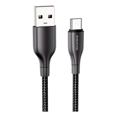 Дата-кабель Borofone BX45 USB-Type-C (3 А), 1 м (черный)