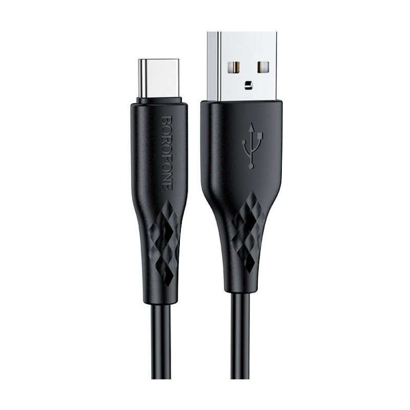 Дата-кабель Borofone BX48 USB-Type-C (3 А) 1 м, черный
