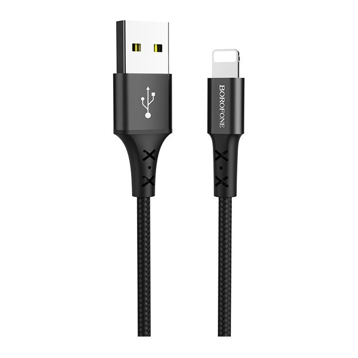 Дата-кабель Borofone BX20 USB-Lightning, 1 м, черный