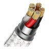 Дата-кабель Baseus CA1T3-B02 Zinc Magnetic (3 в 1) USB-Lightning/MicroUSB/Type-C (5 А), 1 м