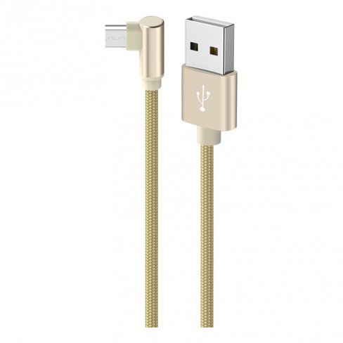 Дата-кабель Borofone BX26 USB-MicroUSB (2.4 А), 1 м (золото)