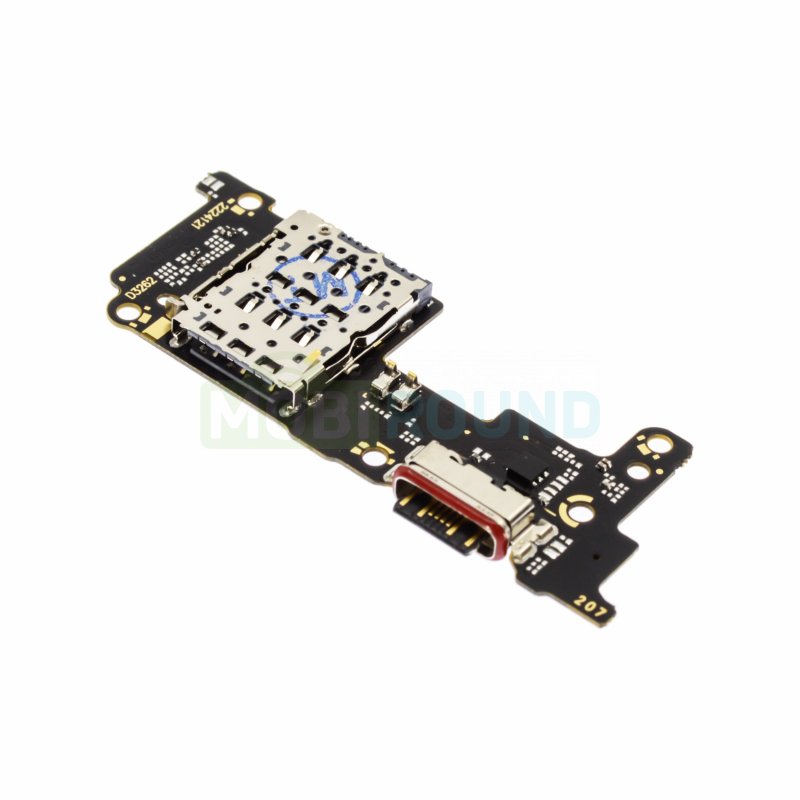 Шлейф для Xiaomi 12T / 12T Pro + разъем зарядки + разъем SIM + микрофон, AA