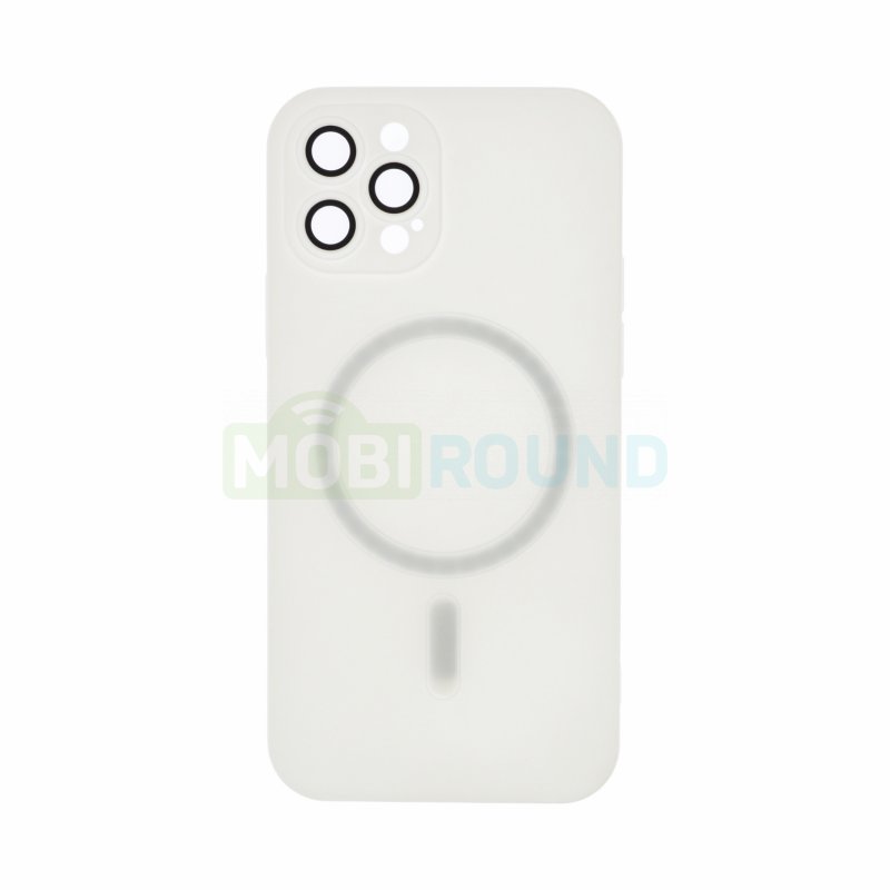 Силиконовый чехол Activ SM020 (MagSafe) для Apple iPhone 12 Pro, белый