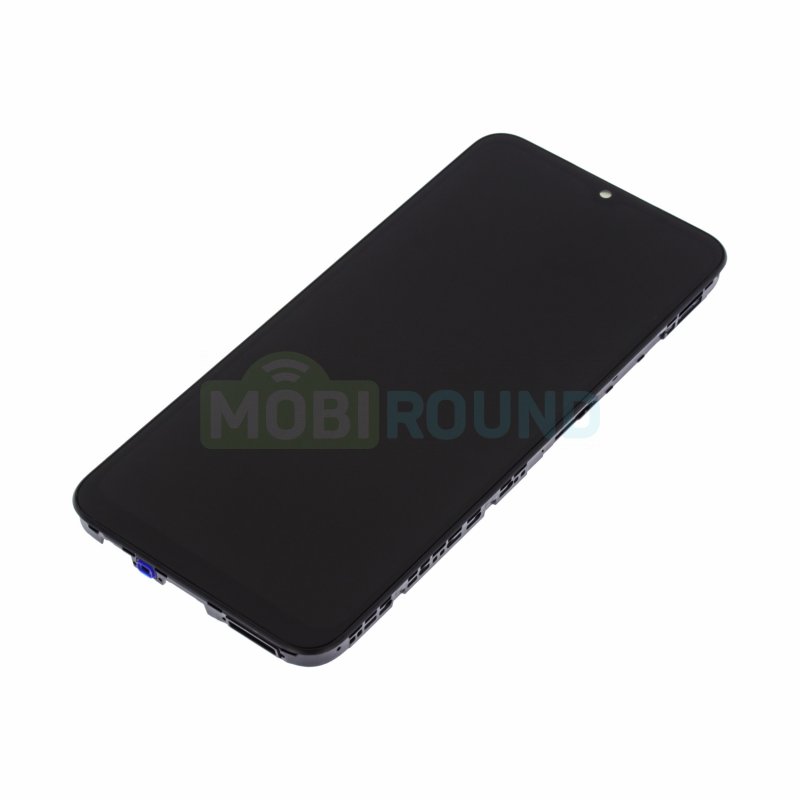 Дисплей для Realme C30s (в сборе с тачскрином) в рамке, черный, AA