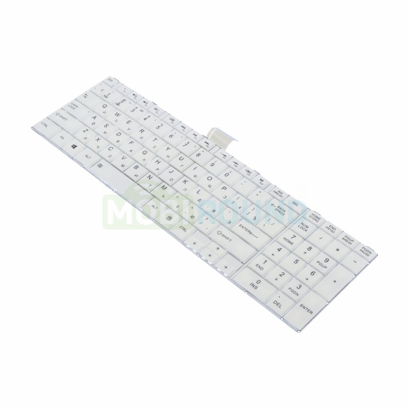 Клавиатура для ноутбука Toshiba Satellite C850 / Satellite C855D / Satellite C870 и др., белый
