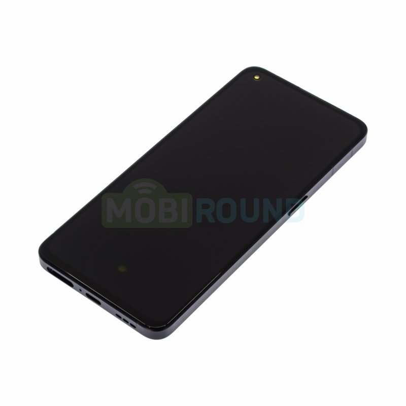 Дисплей для OPPO Reno 6 5G (в сборе с тачскрином) в рамке, черный, AAA