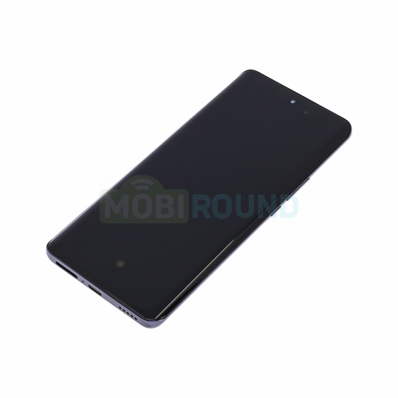 Дисплей для Honor X9b 5G (в сборе с тачскрином) в рамке, черный, AAA