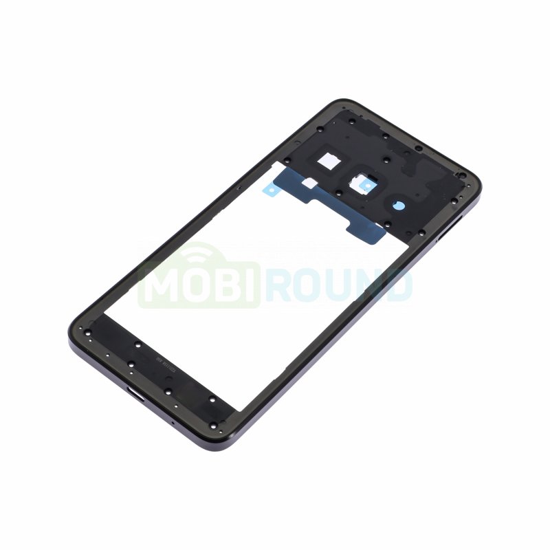Средняя часть корпуса для Xiaomi Redmi A3 4G / Redmi A3x / POCO C61 4G, черный