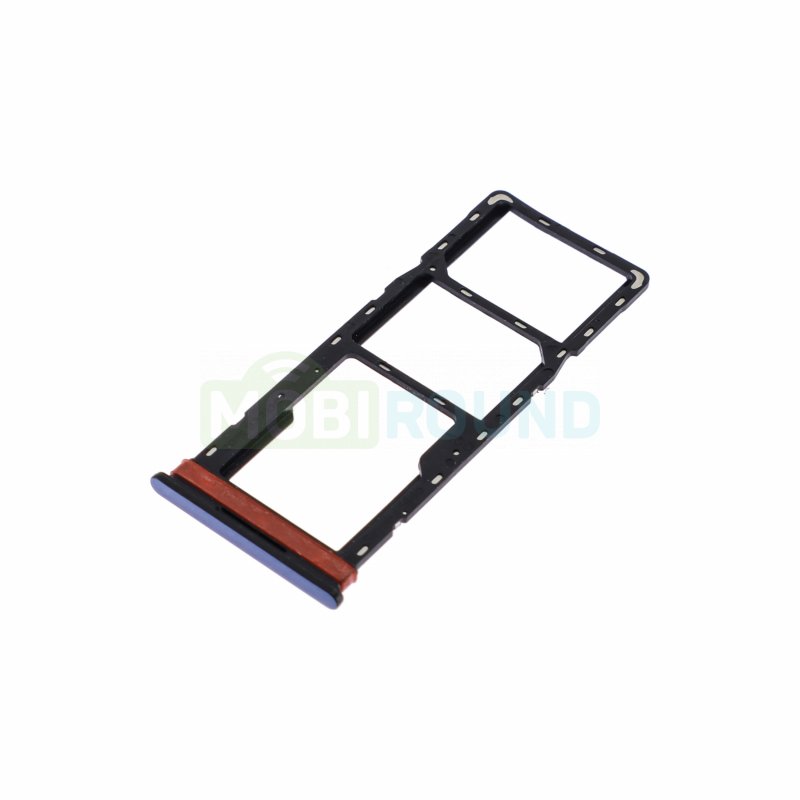 Держатель сим карты (SIM) для Infinix HOT 40i 4G / Tecno Spark 10C, черный