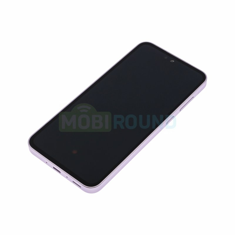 Дисплей для Samsung A356 Galaxy A35 5G (в сборе с тачскрином) в рамке, сиреневый, 100%