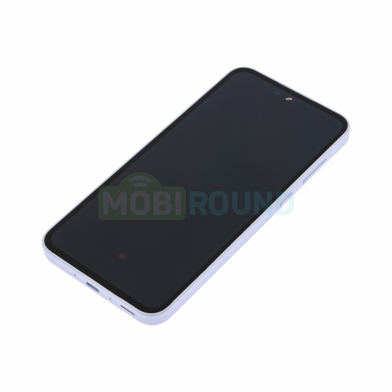 Дисплей для Samsung A356 Galaxy A35 5G (в сборе с тачскрином) в рамке, голубой, 100%