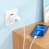 Сетевое зарядное устройство (СЗУ) Hoco C105A QC3.0 (USB / 2 Type-C) + кабель Type-C-Type-C, 3 А