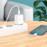 Сетевое зарядное устройство (СЗУ) Hoco C105A QC3.0 (USB / 2 Type-C) + кабель Type-C-Type-C, 3 А