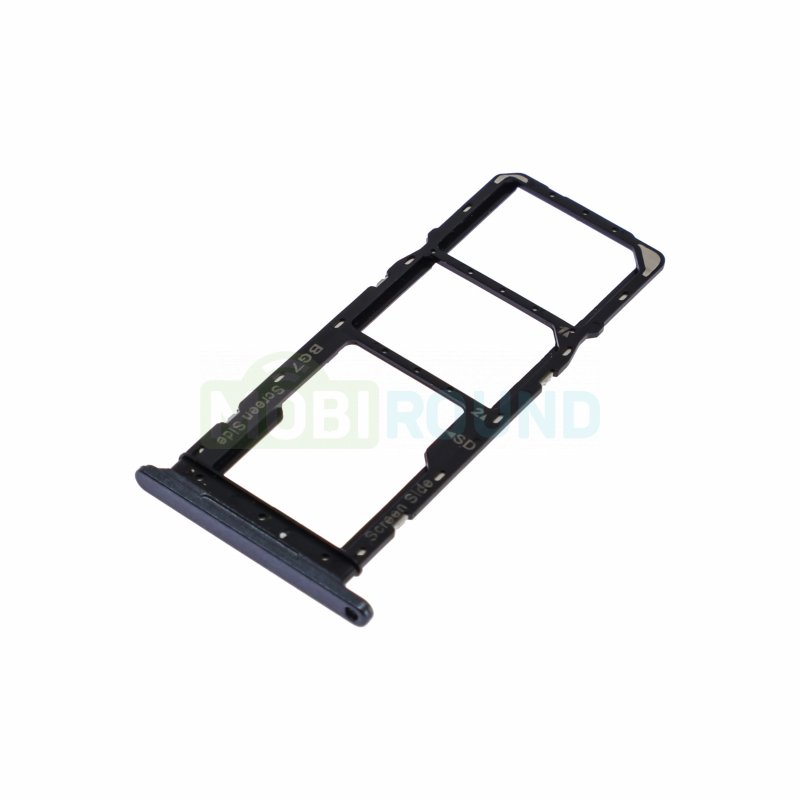 Держатель сим карты (SIM) для Tecno Spark 20C 4G, черный