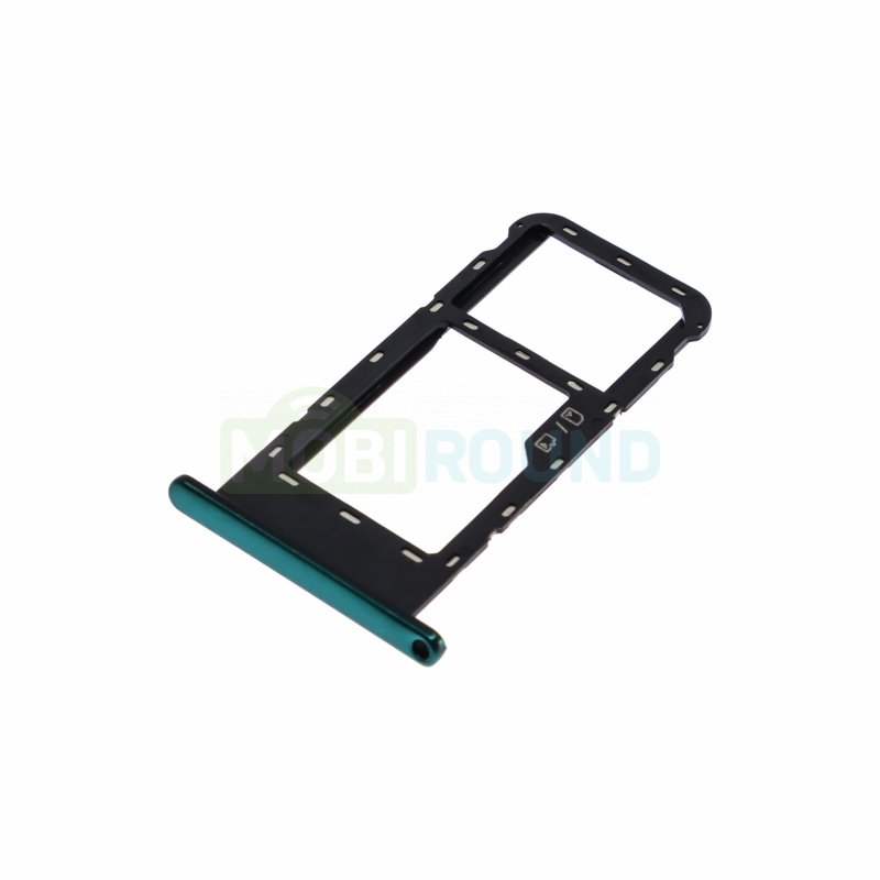 Держатель сим карты (SIM) для ZTE Blade V30 Vita, зеленый