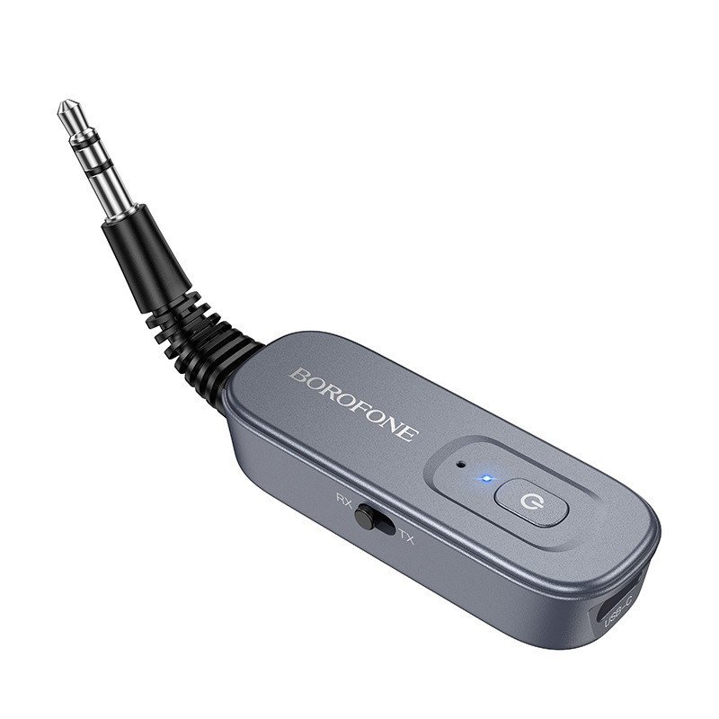 Адаптер Bluetooth-Aux Borofone BC51, серый