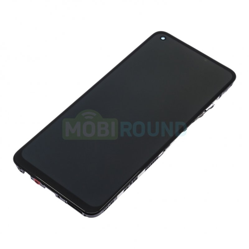 Дисплей для Realme 11 4G (в сборе с тачскрином) в рамке, черный, AAA