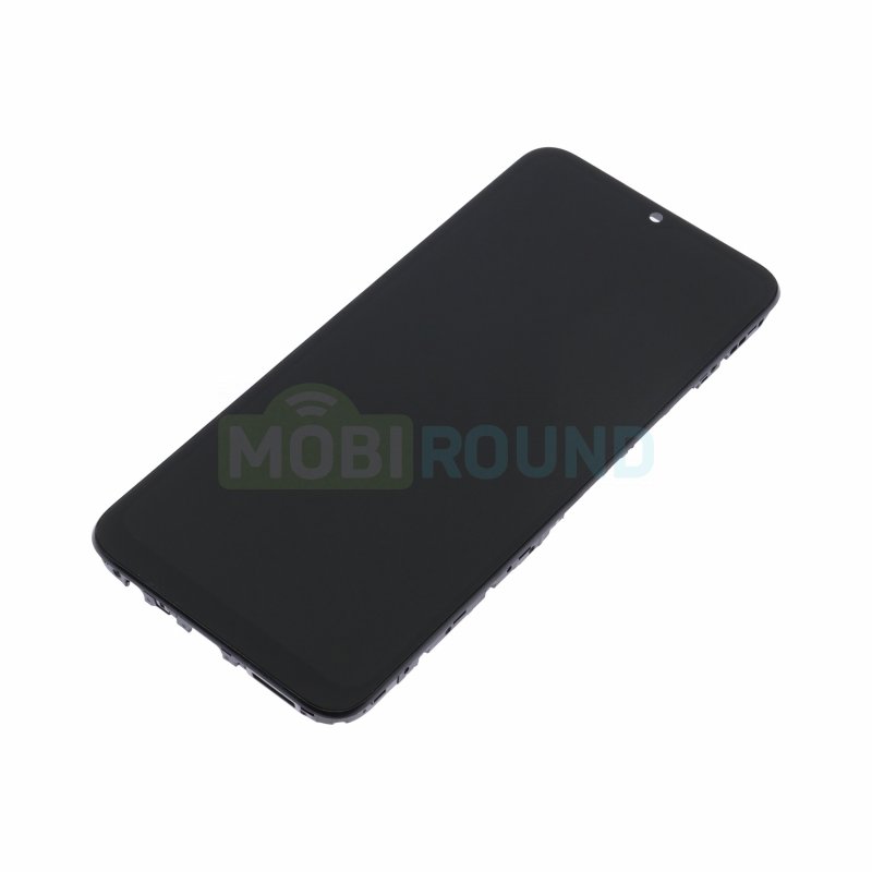 Дисплей для Honor X6b (в сборе с тачскрином) в рамке, черный, AA