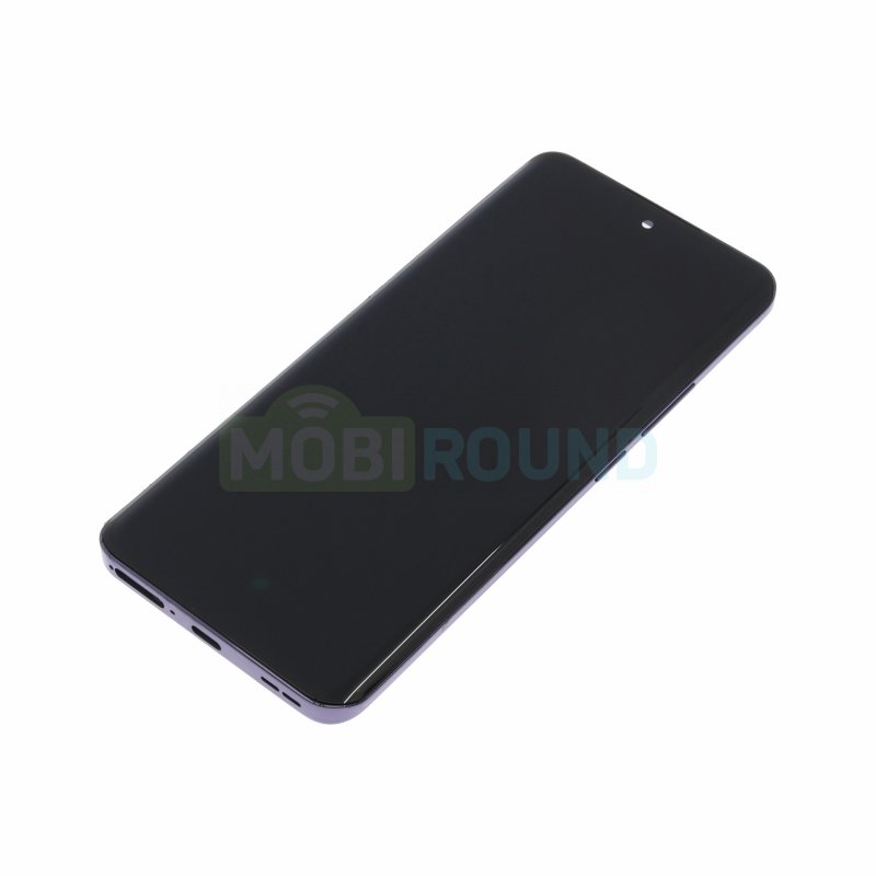 Дисплей для OPPO Reno12 5G (в сборе с тачскрином) в рамке, черный, AAA