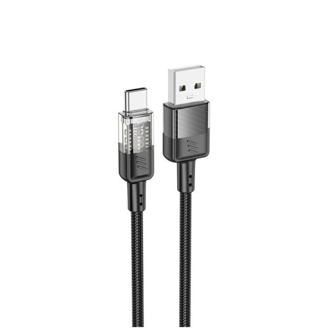 Дата-кабель Hoco U129 Spirit USB-Type-C, 1.2 м, черный