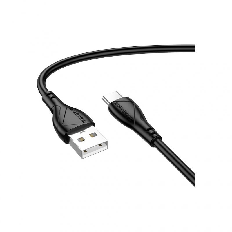 Дата-кабель Borofone BX121 USB-Type-C (3 А) 1 м, черный