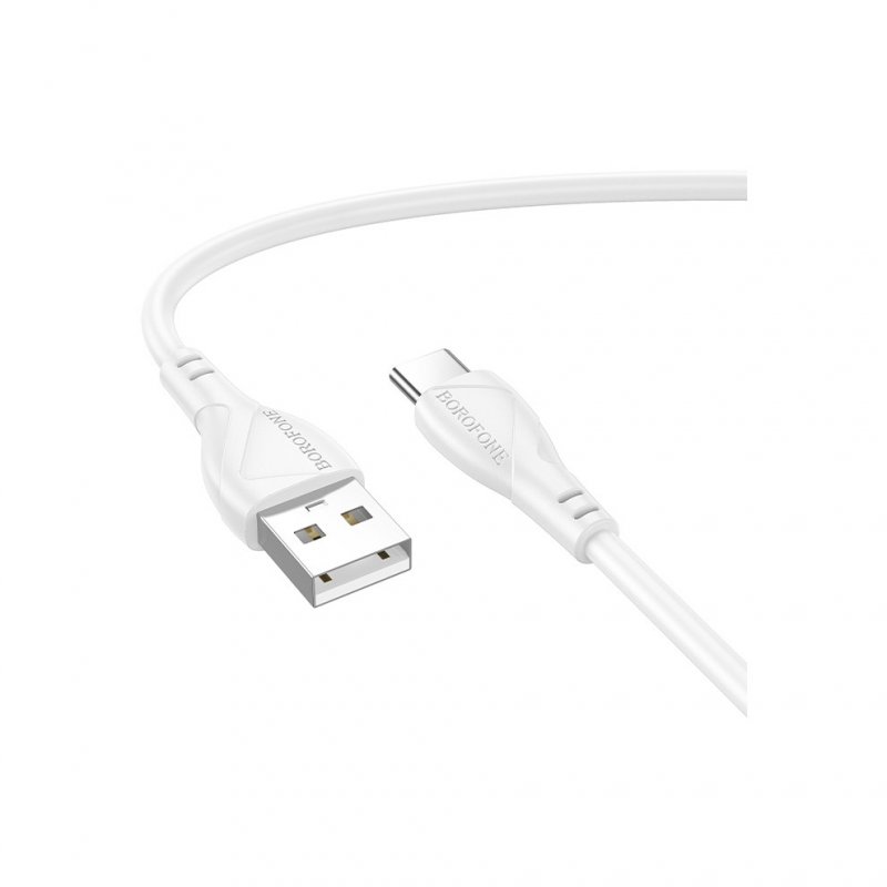 Дата-кабель Borofone BX121 USB-Type-C (3 А) 1 м, белый