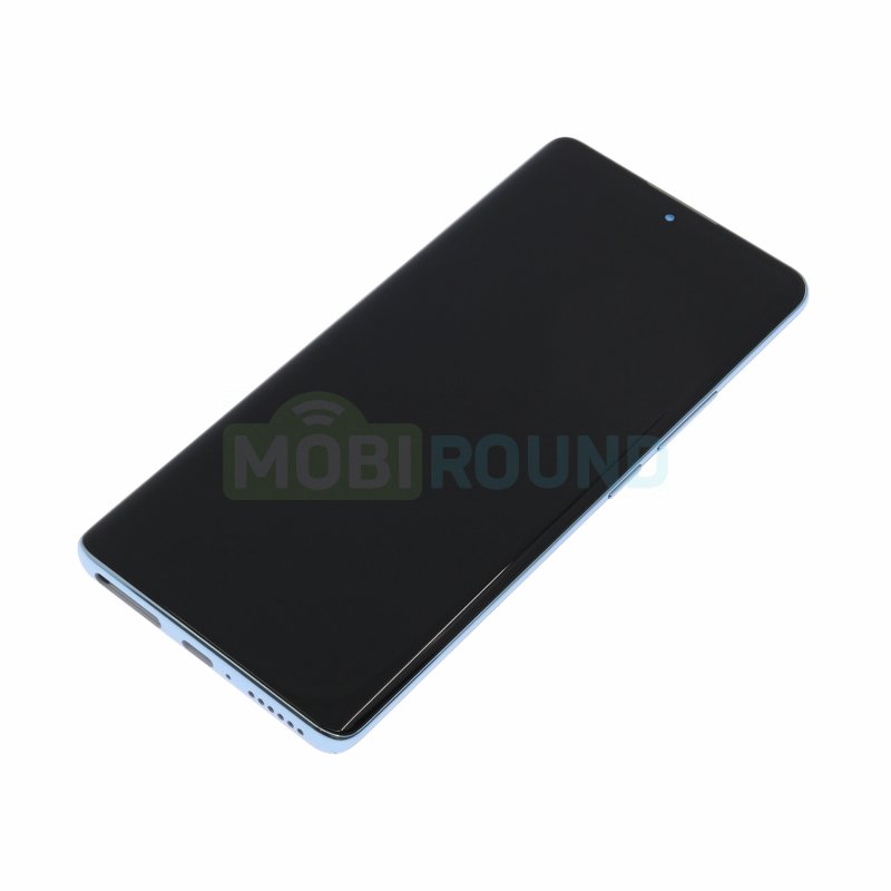 Дисплей для Xiaomi Redmi Note 14 Pro 4G (в сборе с тачскрином) в рамке, голубой, AAA