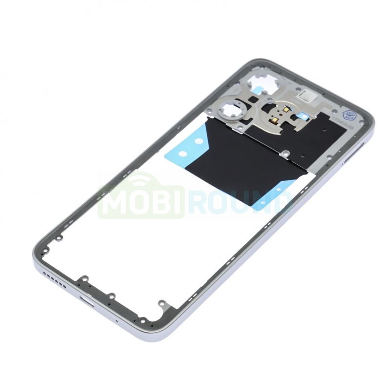 Средняя часть корпуса для POCO M6 4G, серебро