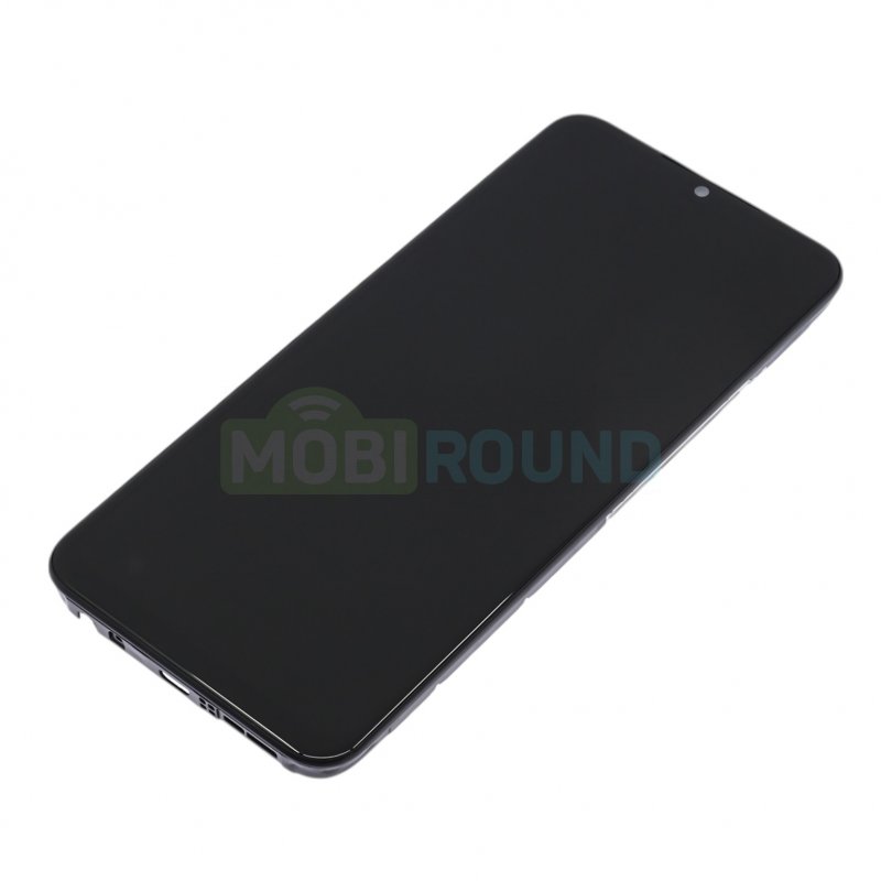 Дисплей для Tecno Spark 8C (в сборе с тачскрином) в рамке, черный, AA
