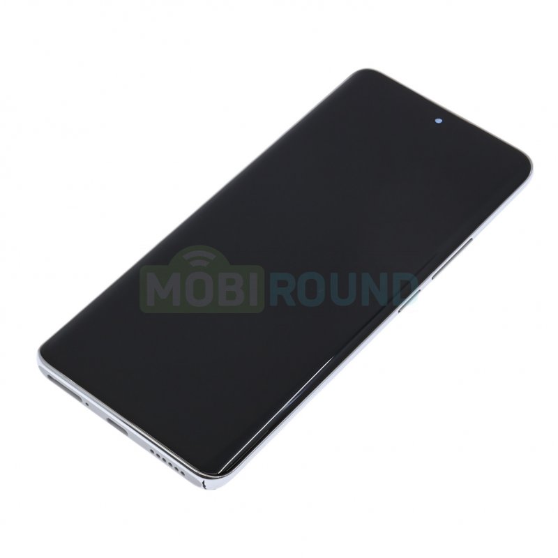 Дисплей для POCO X7 5G / Xiaomi Redmi Note 14 Pro 5G (в сборе с тачскрином) в рамке, серебро, AAA