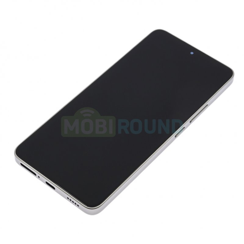 Дисплей для Xiaomi 14T 5G (в сборе с тачскрином) в рамке, серебро, 100%