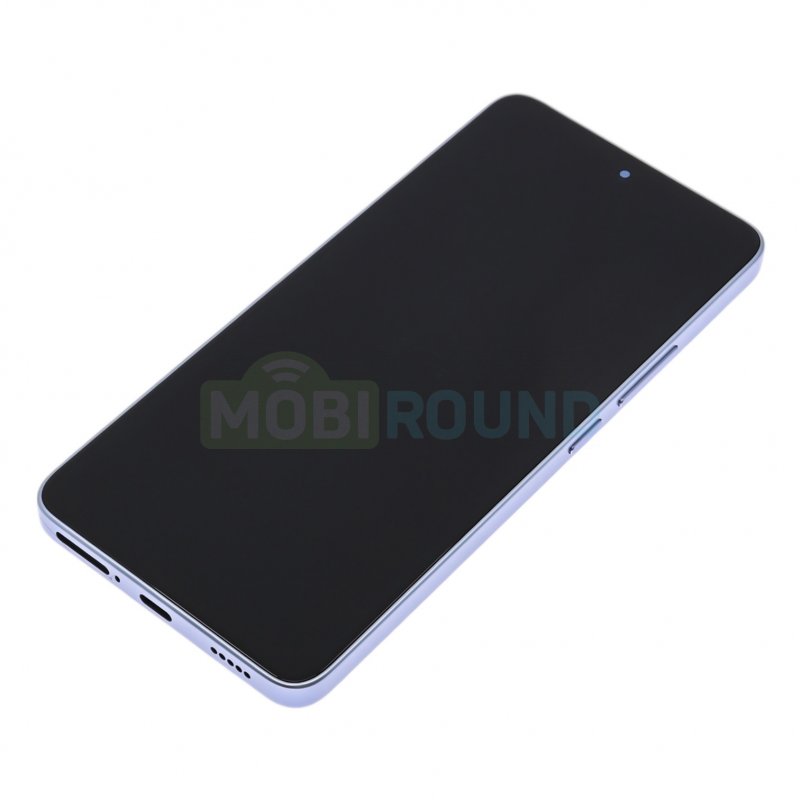 Дисплей для Xiaomi 14T 5G (в сборе с тачскрином) в рамке, синий, 100%