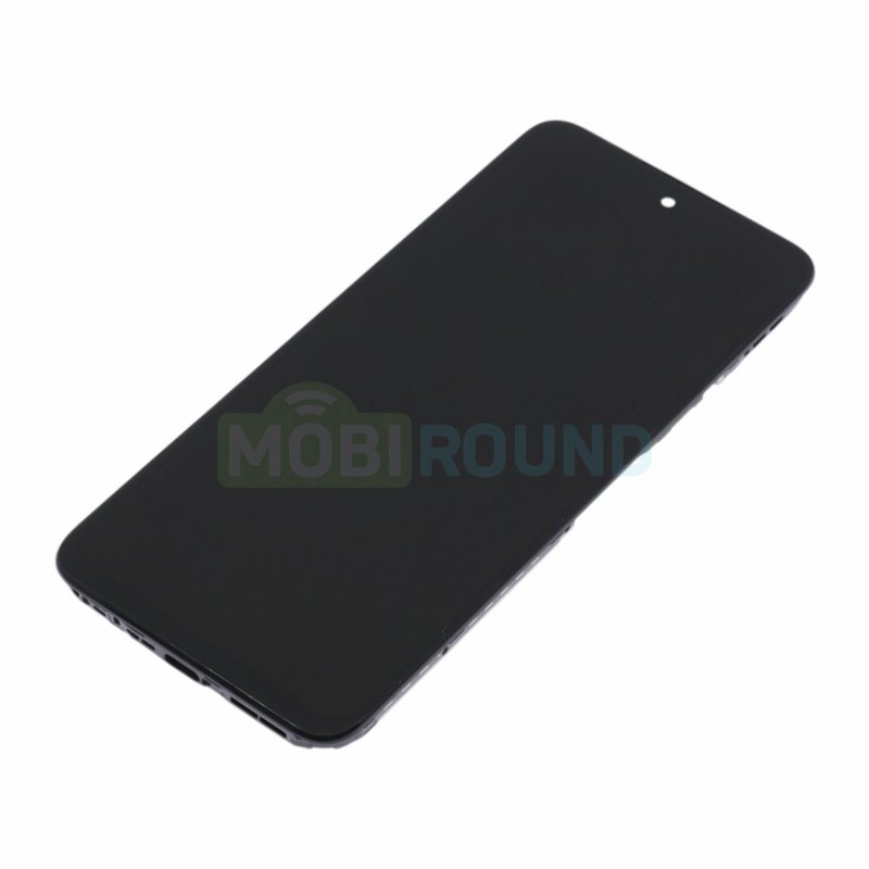 Дисплей для POCO M6 4G (в сборе с тачскрином) в рамке, черный, AAA