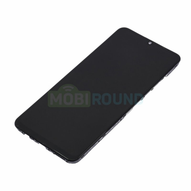 Дисплей для Realme Note 70 4G (в сборе с тачскрином) в рамке, черный, AAA
