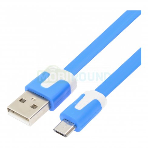 Дата-кабель М1 USB-MicroUSB, 1 м (голубой)