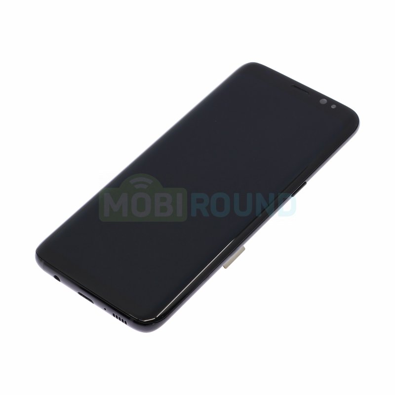 Дисплей для Samsung G950 Galaxy S8 (в сборе с тачскрином) в рамке, черный, 100%
