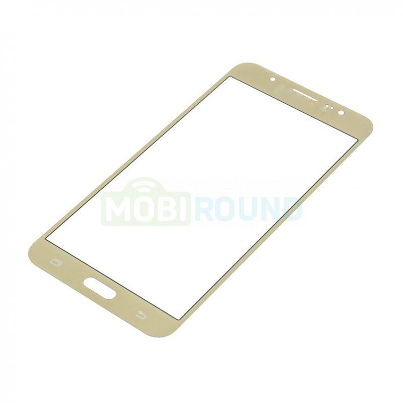 Стекло модуля для Samsung J710 Galaxy J7 (2016) золото, AA