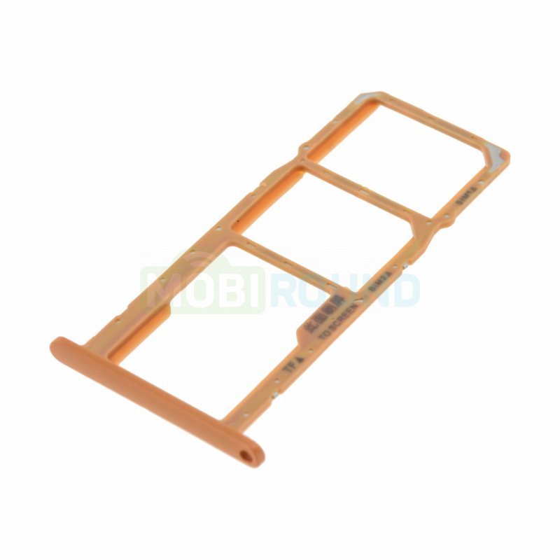 Держатель сим карты (SIM) для Huawei Y5 (2019) 4G (AMN-LX9) Honor 8S 4G (KSA-LX9) 8S Prime 4G (KSA-LX9) коричневый