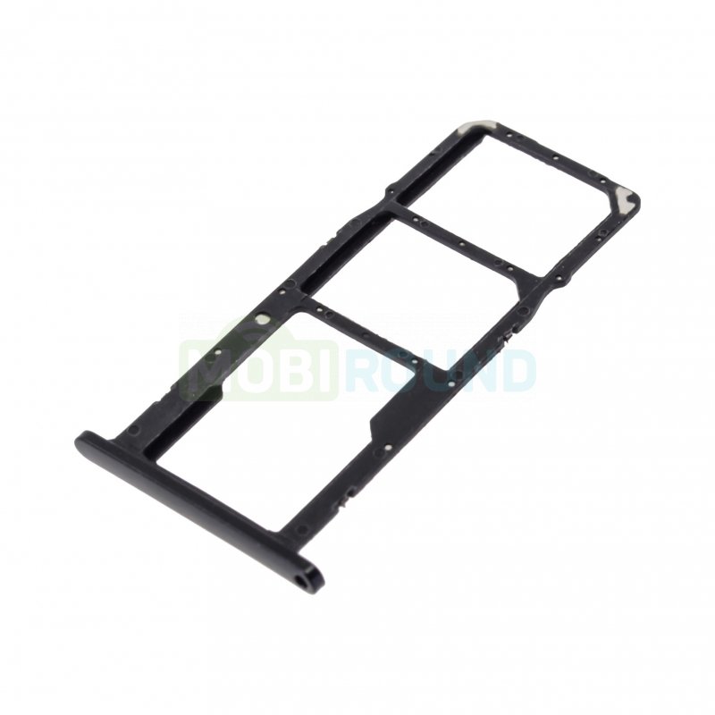 Держатель сим карты (SIM) для Huawei Y5 (2019) 4G (AMN-LX9) Honor 8S 4G (KSA-LX9) 8S Prime 4G (KSA-LX9) черный