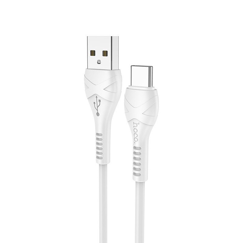 Дата-кабель Hoco X37 Cool Power USB-Type-C (3 А) 1 м, белый