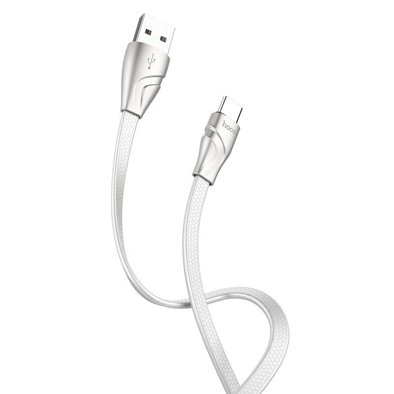 Дата-кабель Hoco U57 USB-Type-C (2.4 A) 1.2 м, белый