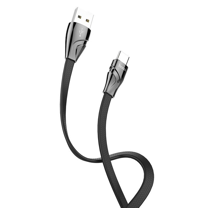 Дата-кабель Hoco U57 USB-Type-C (2.4 A) 1.2 м, черный