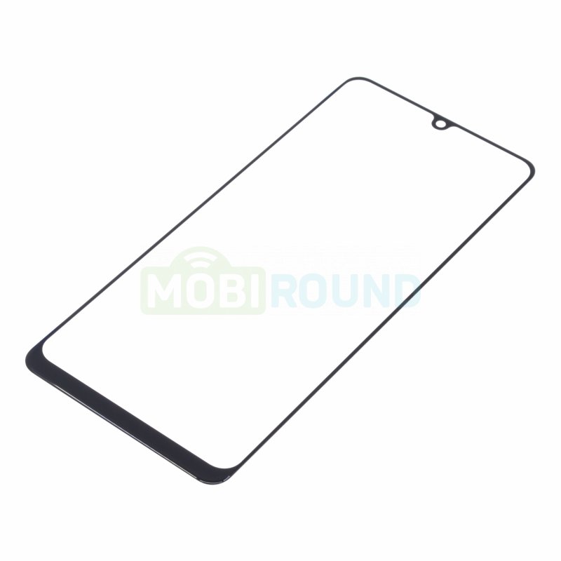 Стекло модуля для Samsung A315 Galaxy A31, черный, AAA