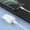 Сетевое зарядное устройство (СЗУ) Borofone BA48A (USB) + кабель Lightning, 2.1 А