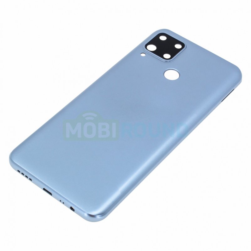 Задняя крышка для Realme C15, серебро