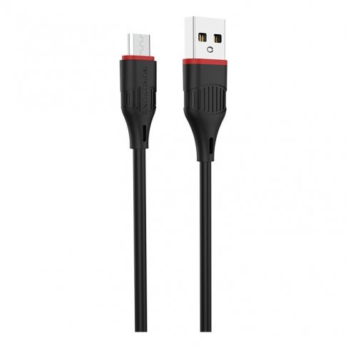 Дата-кабель Borofone BX17 USB-MicroUSB, 1 м (черный)
